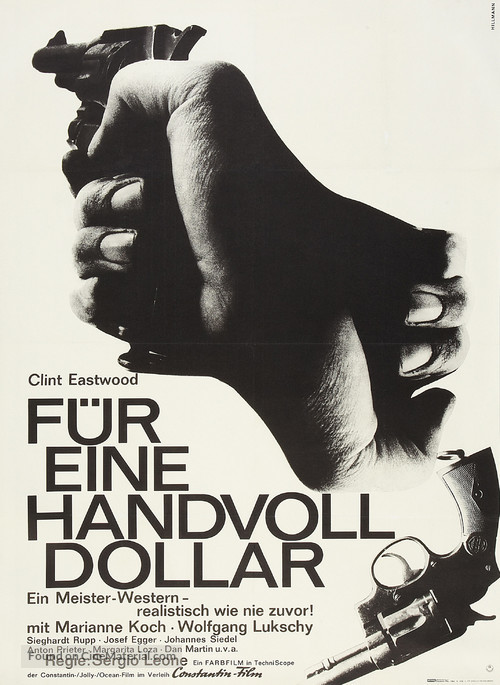 Per un pugno di dollari - German Movie Poster