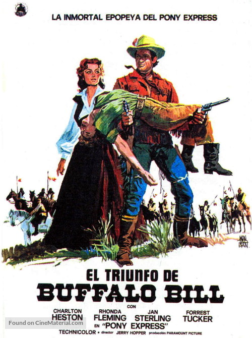 Pony Express - Spanish Movie Poster