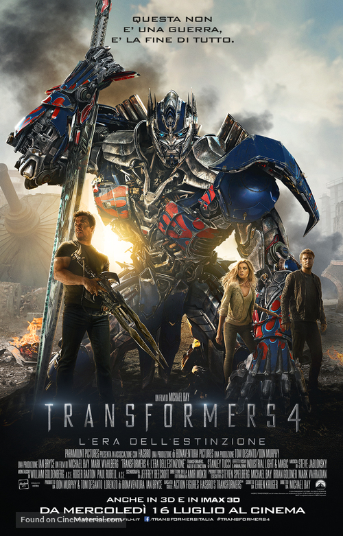 Transformers: Age of Extinction - Italian Movie Poster