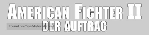 American Ninja 2: The Confrontation - German Logo