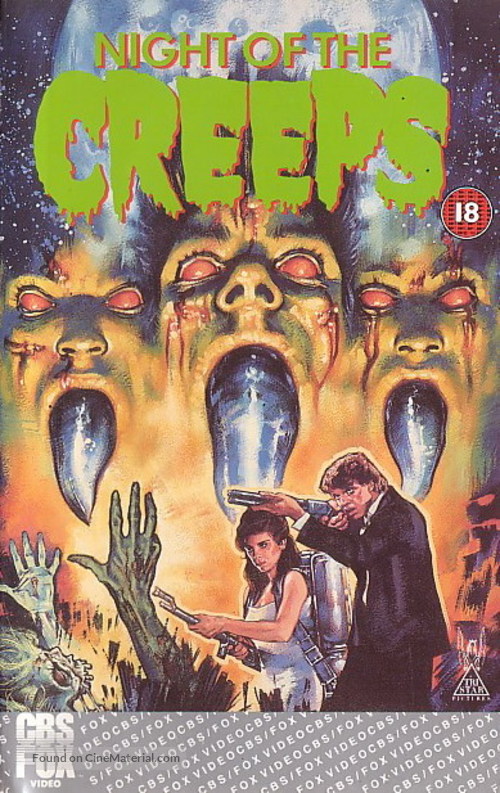 Night of the Creeps - British VHS movie cover