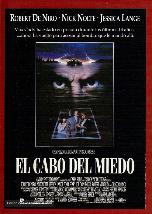 Cape Fear - Spanish Movie Poster