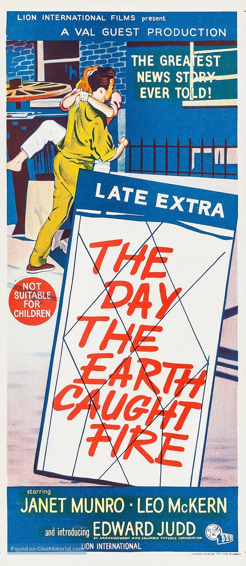 The Day the Earth Caught Fire - Australian Movie Poster
