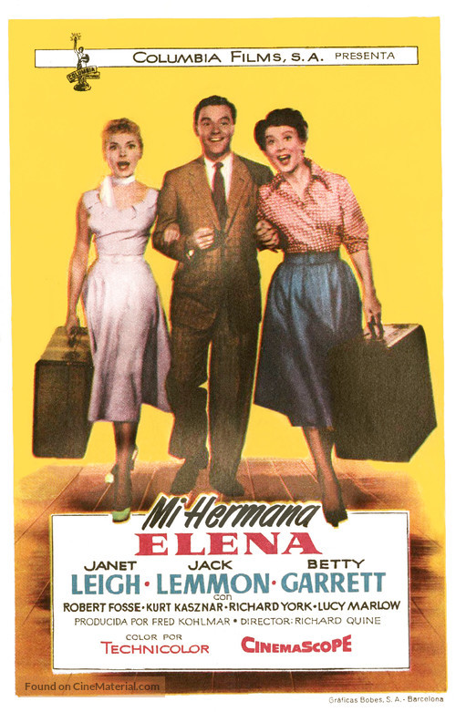 My Sister Eileen - Spanish Movie Poster