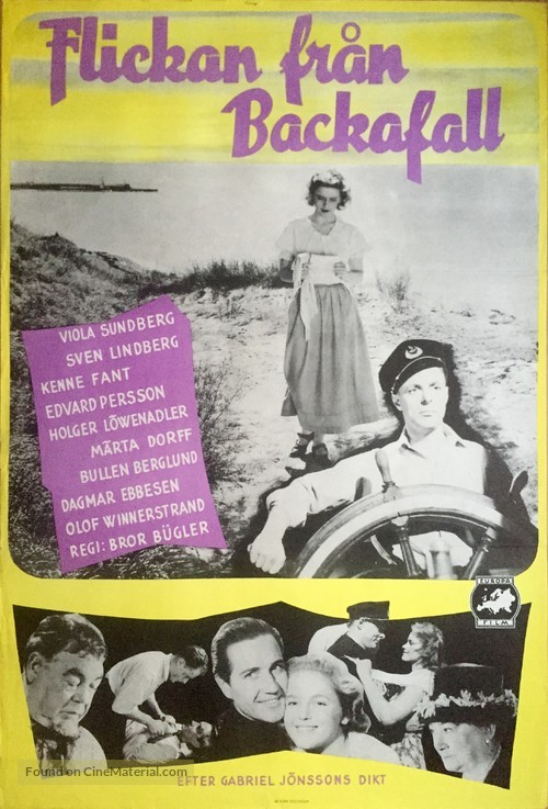 Flickan fr&aring;n Backafall - Swedish Movie Poster