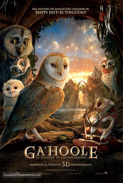 Legend of the Guardians: The Owls of Ga&#039;Hoole - Chilean Movie Poster