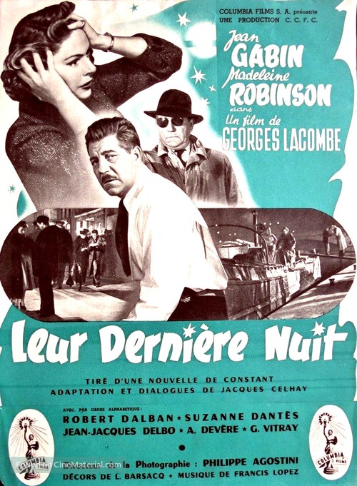 Leur derni&egrave;re nuit - French Movie Poster