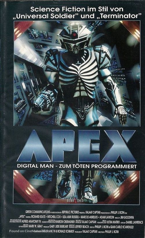 A.P.E.X. - German VHS movie cover