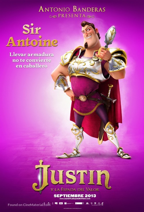 Justin and the Knights of Valour - Spanish Movie Poster