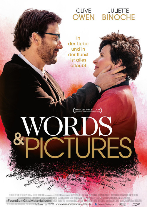 Words and Pictures - German Movie Poster