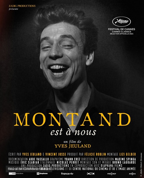 Montand est &agrave; nous - French Movie Poster