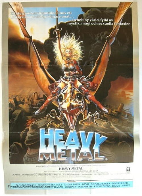 Heavy Metal - Swedish Movie Poster