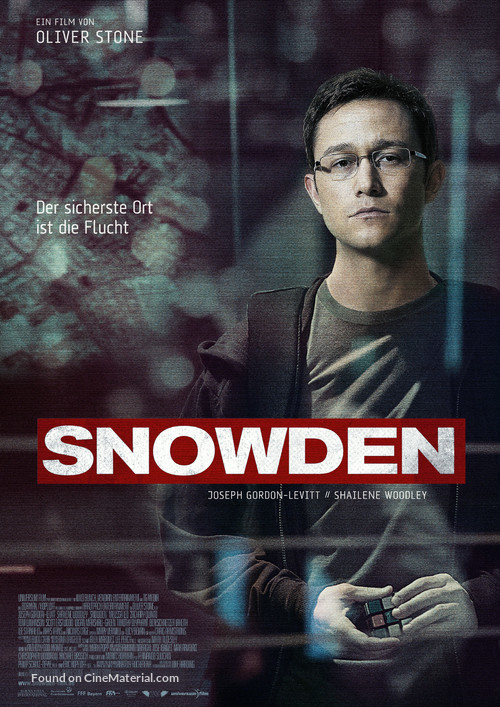 Snowden - German Movie Poster