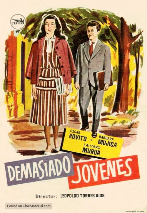 Demasiado j&oacute;venes - Spanish Movie Poster