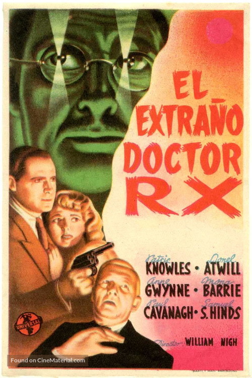 The Strange Case of Doctor Rx - Spanish Movie Poster