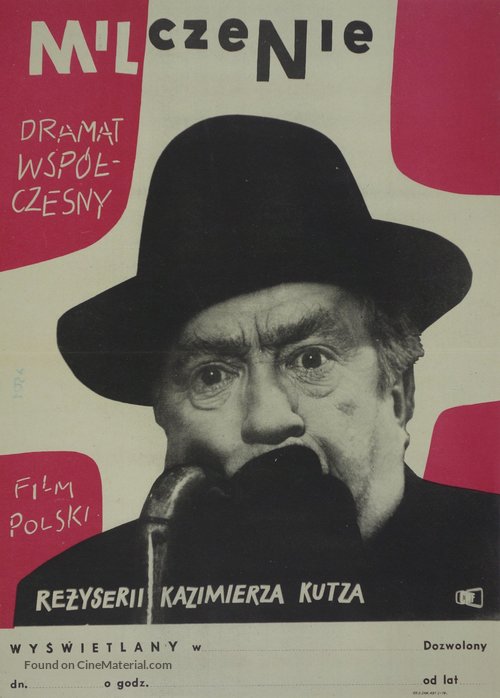 Milczenie - Polish Movie Poster