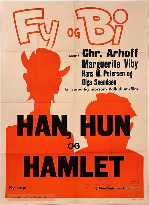 Han, hun og Hamlet - Danish Movie Poster