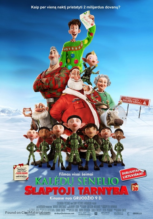 Arthur Christmas - Lithuanian Movie Poster