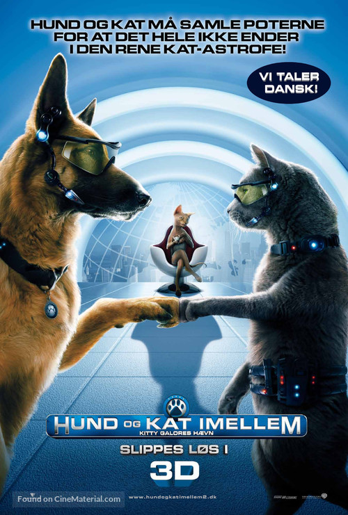 Cats &amp; Dogs: The Revenge of Kitty Galore - Danish Movie Poster