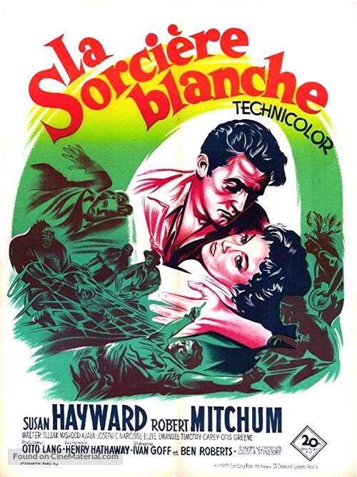 White Witch Doctor - French Movie Poster
