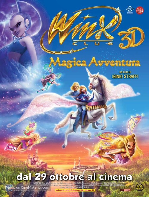 Winx Club 3D: Magic Adventure - Italian Movie Poster