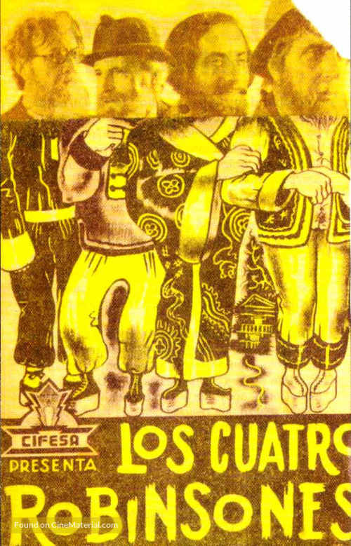 Los cuatro robinsones - Spanish Movie Poster