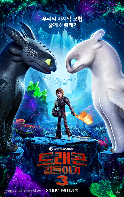 How to Train Your Dragon: The Hidden World - South Korean Movie Poster