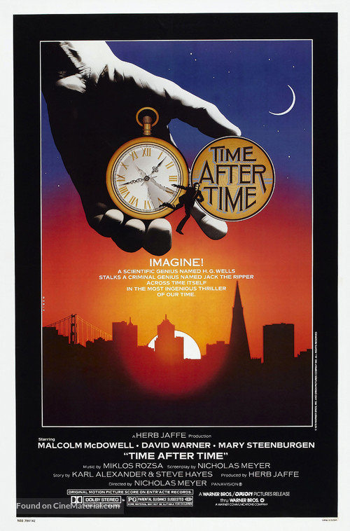 Time After Time - Theatrical movie poster