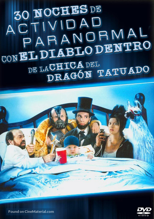 30 Nights of Paranormal Activity with the Devil Inside the Girl with the Dragon Tattoo - Mexican DVD movie cover