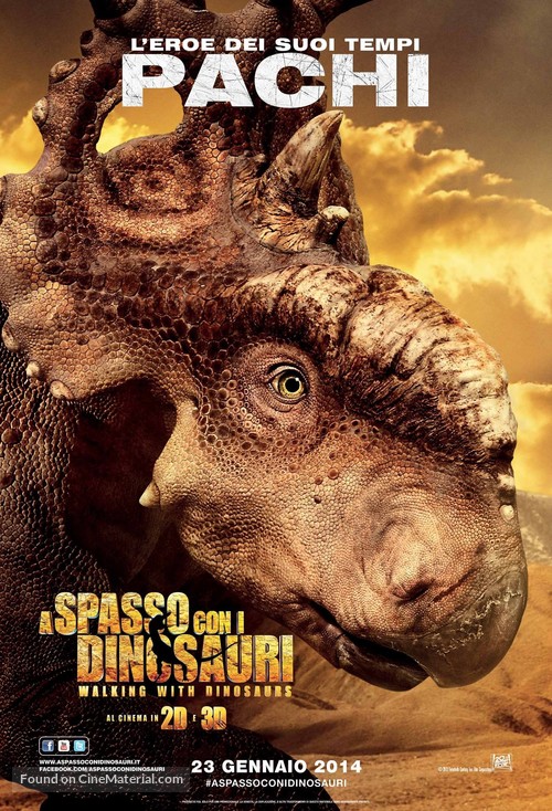 Walking with Dinosaurs 3D - Italian Movie Poster