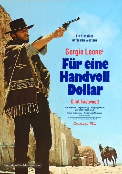 Per un pugno di dollari - German Movie Poster