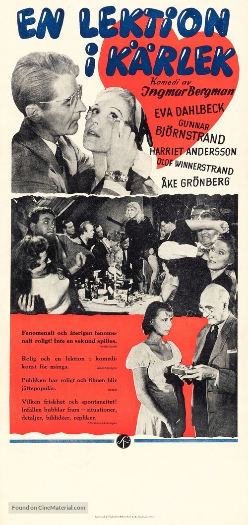 En lektion i k&auml;rlek - Swedish Movie Poster