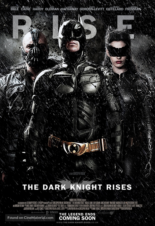 The Dark Knight Rises - British Movie Poster