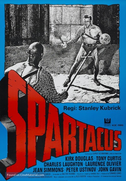 Spartacus - Swedish Movie Poster