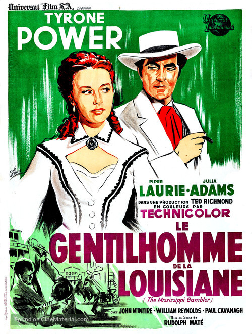The Mississippi Gambler - French Movie Poster