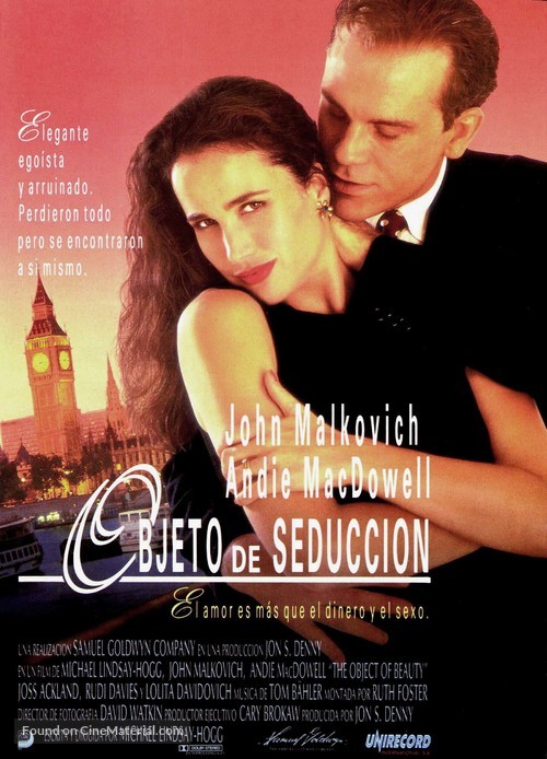 The Object of Beauty - Spanish Movie Poster