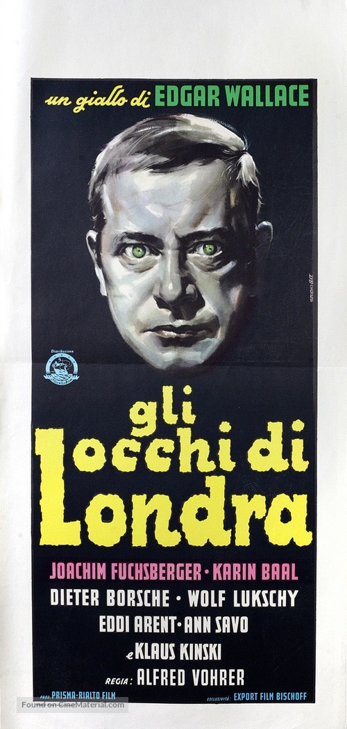 Die toten Augen von London - Italian Movie Poster