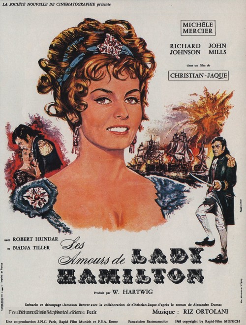 Le calde notti di Lady Hamilton - French Movie Poster