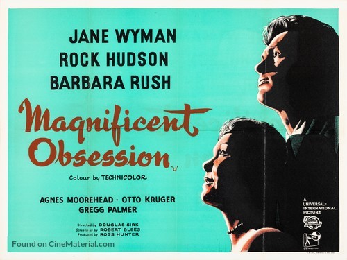 Magnificent Obsession - British Movie Poster