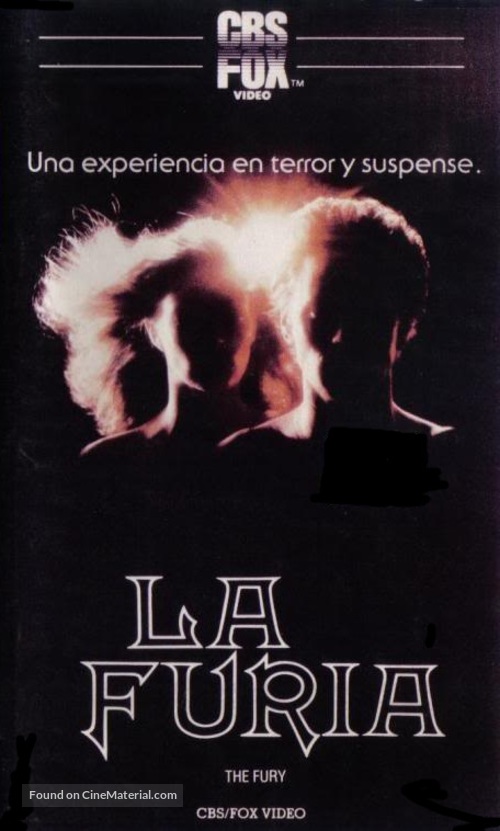 The Fury - Spanish VHS movie cover