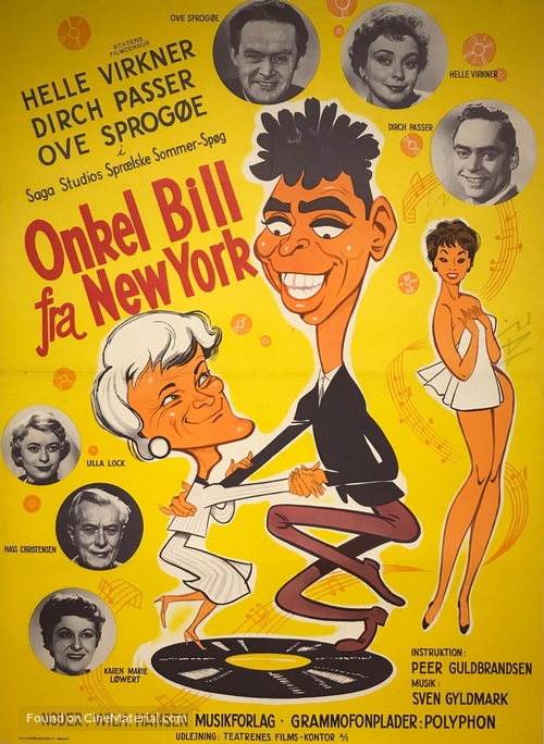 Onkel Bill fra New York - Danish Movie Poster