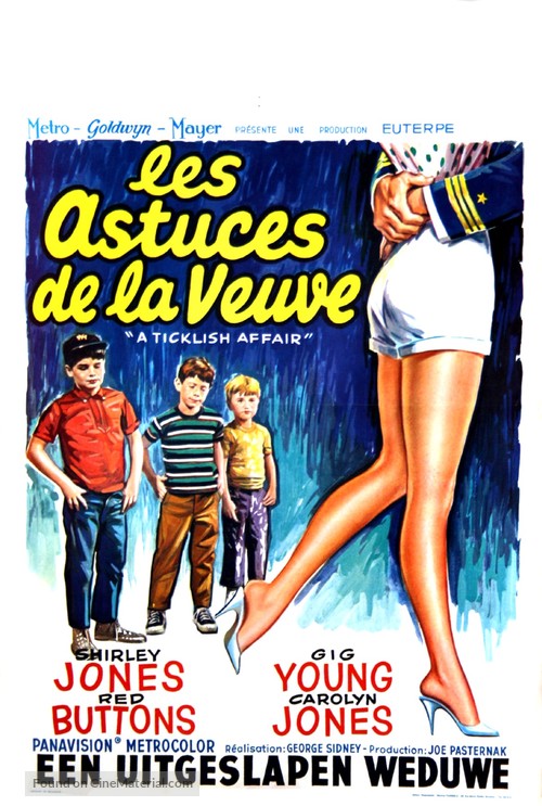 A Ticklish Affair - Belgian Movie Poster
