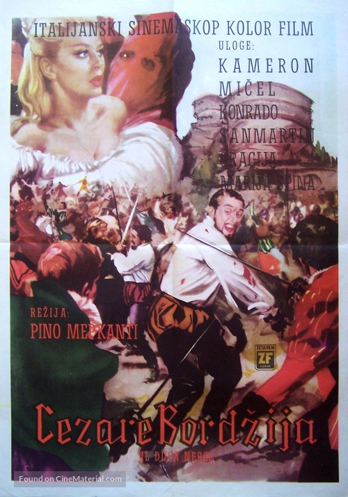 Il duca nero - Yugoslav Movie Poster