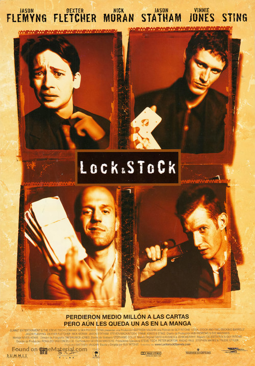 Lock Stock And Two Smoking Barrels - Spanish Movie Poster