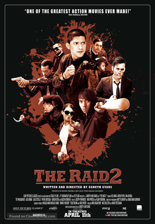 The Raid 2: Berandal - Canadian Movie Poster