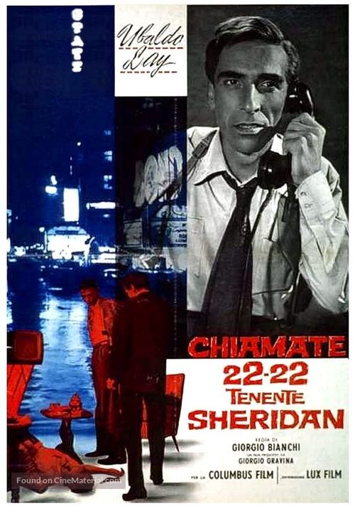 Chiamate 22-22 tenente Sheridan - Italian Movie Poster
