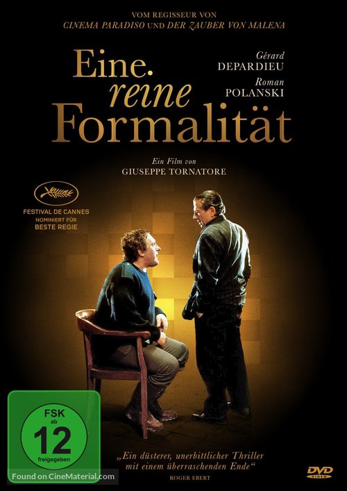 Pura formalit&agrave;, Una - German Movie Cover