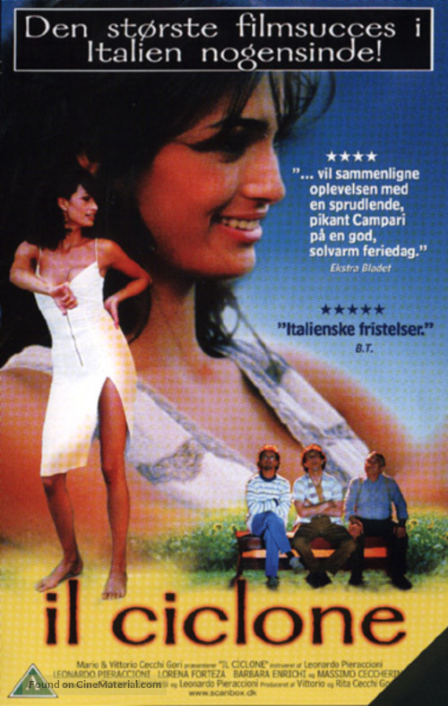 Il ciclone - Danish DVD movie cover