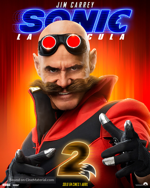 Sonic the Hedgehog 2 - Spanish Movie Poster