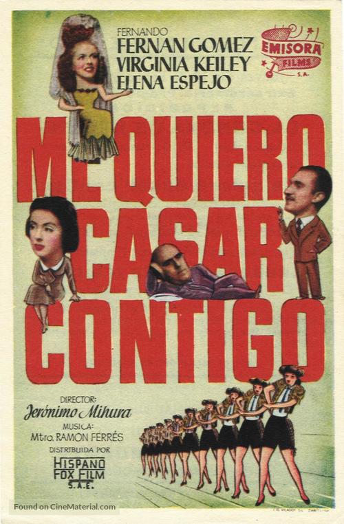 Me quiero casar contigo - Spanish Movie Poster